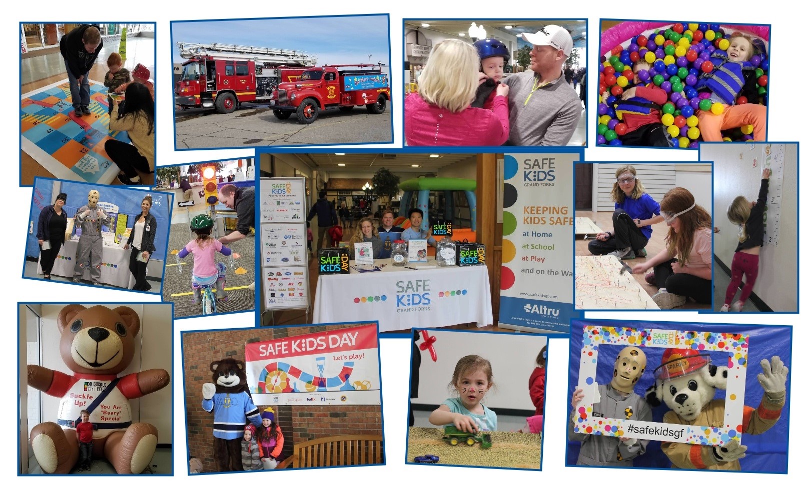 Collage from Safe Kids Day 2018